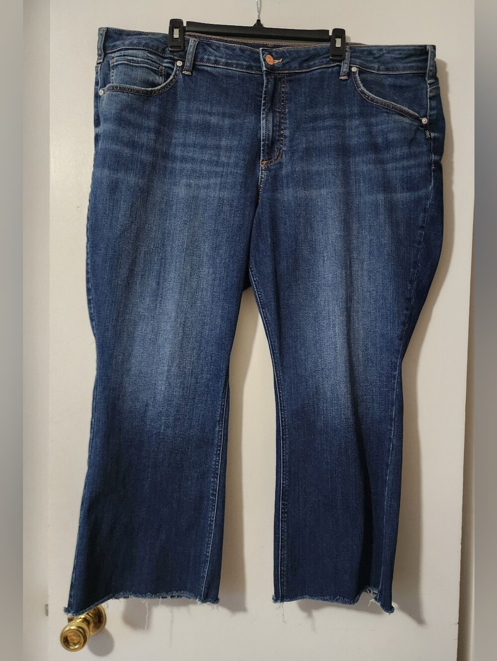 Silver Jeans Co. Womens Plus Suki Kick Flare Denim Jeans Mid Rise 24W Short